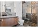 Modern bathroom with elegant vanity, glass enclosed shower, and stylish tile work at 156 Nobels Point St, Charleston, SC 29492
