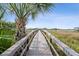 Picturesque boardwalk scene with lush greenery and clear blue skies, offering a tranquil path to the coast at 156 Nobels Point St, Charleston, SC 29492