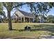 Exterior view of Overlook Pavilion featuring architecture surrounded by trees on a bright day at 16 Oatly Cir, Charleston, SC 29414