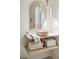 Bathroom featuring a rounded mirror, stylish lighting, and a modern vessel sink at 1815 Long Bend Dr, Seabrook Island, SC 29455