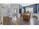 Open floor plan featuring a dining room and office with lots of natural light at 185 Red Leaf Blvd, Moncks Corner, SC 29461