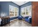 Sitting Room features blue walls, wood floors, and natural light at 185 Red Leaf Blvd, Moncks Corner, SC 29461