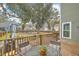 Wooden deck with outdoor table and chairs at 202 Center Hill Ct, Summerville, SC 29485