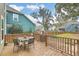 Spacious wooden deck with outdoor seating at 202 Center Hill Ct, Summerville, SC 29485