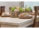 Close-up of a beautifully decorated dining table with greenery, candles, and place settings with small bowls at 259 Camber Rd, Huger, SC 29450