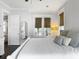 Bright and airy main bedroom boasting natural light from two windows and French doors to outdoor balcony at 2769 Rivertowne Pkwy, Mount Pleasant, SC 29466