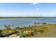 Scenic water view featuring a pier and boat docks amid serene natural surroundings at 2769 Rivertowne Pkwy, Mount Pleasant, SC 29466