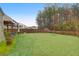 Expansive backyard featuring lush green grass and a privacy fence, perfect for outdoor activities and relaxation at 281 Decatur Dr, Summerville, SC 29486