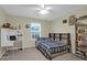 Bedroom with a bed, desk, and shelving offering a comfortable and organized living space at 281 Decatur Dr, Summerville, SC 29486