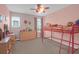 Bedroom featuring a loft bed, dresser, and window, creating a charming and functional space at 281 Decatur Dr, Summerville, SC 29486