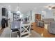 Open living room next to a large dining area and kitchen, offering ample space at 281 Decatur Dr, Summerville, SC 29486