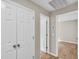 Hallway with hardwood floors, doors, and a view into the bedrooms at 2844 Curran Pl, Mount Pleasant, SC 29466