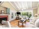 Inviting living room featuring hardwood floors, a fireplace, and plenty of natural light at 30 Beachside Dr, Isle of Palms, SC 29451