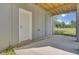Covered patio with an exterior door and a view of the lawn at 3029 Robeson Trce, Johns Island, SC 29455