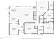 Detailed floor plan of the house highlighting the layout, room sizes, and room names at 3126-B Palmetto Blvd # 4, Edisto Island, SC 29438