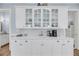 Detailed view of kitchen cabinets, drawers, backsplash, countertop, and appliances at 3126-B Palmetto Blvd # 4, Edisto Island, SC 29438