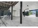 Underneath the house with picnic table and stairs at 3126-B Palmetto Blvd # 4, Edisto Island, SC 29438