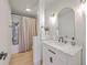 Bright bathroom featuring a vanity and shower with stylish finishes at 337 Price St, Goose Creek, SC 29445