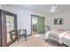 Bright bedroom featuring a ceiling fan and doorway to the kitchen at 337 Price St, Goose Creek, SC 29445