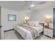 Comfortable bedroom featuring a ceiling fan, neutral decor, and ample natural light at 337 Price St, Goose Creek, SC 29445