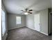 Bedroom featuring plush carpet flooring, a ceiling fan with lighting, and neutral paint at 36 Guerry Cir, Goose Creek, SC 29445