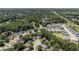 Wide aerial view showcasing the neighborhood with mature trees and well-kept lawns at 3813 Battleview Ct, North Charleston, SC 29420