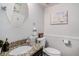 Charming half-bathroom features granite countertop and modern fixtures at 3813 Battleview Ct, North Charleston, SC 29420