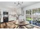 Bright kitchen with white cabinetry, stainless steel appliances, and a view of the backyard at 3813 Battleview Ct, North Charleston, SC 29420