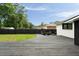 Spacious backyard featuring a wooden deck and outdoor seating, perfect for relaxation and entertainment at 403 Wedgewood St, Charleston, SC 29407