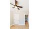 Bright and airy bedroom with hardwood floors, ceiling fan and neutral walls at 54 Summer Dr, Walterboro, SC 29488