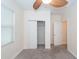 This bedroom features an open closet and a ceiling fan at 611 Grassy Hill Rd, Summerville, SC 29483