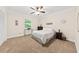 Cozy bedroom featuring a ceiling fan, and natural light at 6840 Early Jersey Rd, Meggett, SC 29449
