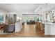 Spacious living area with hardwood floors, open kitchen, and comfortable seating at 924 Mciver St, Mount Pleasant, SC 29464