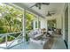Inviting porch with ceiling fans and comfortable seating, perfect for relaxing outdoors at 924 Mciver St, Mount Pleasant, SC 29464