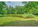Picturesque pond surrounded by lush greenery, enhancing the property's natural beauty and tranquility at 107 Oakbluff Rd, Summerville, SC 29485