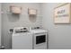 Well-equipped laundry room with modern appliances and stylish storage solutions at 108 Orchard Blossom Ln, Summerville, SC 29485