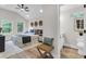 Serene main bedroom featuring a ceiling fan, bright windows and ensuite bathroom at 110 Farm Rd # A, Goose Creek, SC 29445