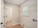 Laundry room with shelving and connections for washer and dryer at 110 Yorkshire Dr, Summerville, SC 29483