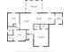 Detailed floor plan showcasing the layout of the home, including room dimensions and the location of key areas at 113 Surrey Dr, Summerville, SC 29486