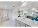 Bathroom with double sink vanity, walk-in shower, and neutral color palette at 114 Orchard Blossom Ln, Summerville, SC 29485