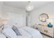 Stylish bedroom with a comfortable bed, chic decor, and functional storage options at 114 Orchard Blossom Ln, Summerville, SC 29485