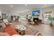 Bright open-concept living room with fireplace, dining area and comfortable seating arrangement at 1150 Cooper Point St, Summerville, SC 29485