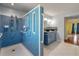 Bathroom boasts a walk-in shower, and a modern vanity at 117 Berringer Dr, Goose Creek, SC 29445