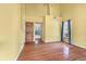 Spacious bedroom with hardwood floors, ceiling fan, and natural light at 117 Berringer Dr, Goose Creek, SC 29445