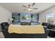 Cozy living room featuring custom built-ins, recessed lighting, and comfortable seating at 123 Lyra Ln, Summerville, SC 29486