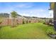 Spacious backyard with a well-maintained lawn and a privacy fence, ideal for outdoor activities at 135 Cypress Preserve Blvd, Moncks Corner, SC 29461