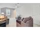 Upstairs living room features neutral carpet, cozy seating, ceiling fan and natural light at 135 Cypress Preserve Blvd, Moncks Corner, SC 29461