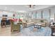 Bright and open living room with a sectional sofa and view of the dining area at 135 Cypress Preserve Blvd, Moncks Corner, SC 29461