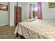 The well-lit bedroom features natural light and a comfortable bed, creating a relaxing retreat at 1351 Winifred St, Mount Pleasant, SC 29464