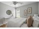 Comfortable bedroom with natural light, ceiling fan, and stylish furnishings at 1420 Wellesley Cir, Mount Pleasant, SC 29466